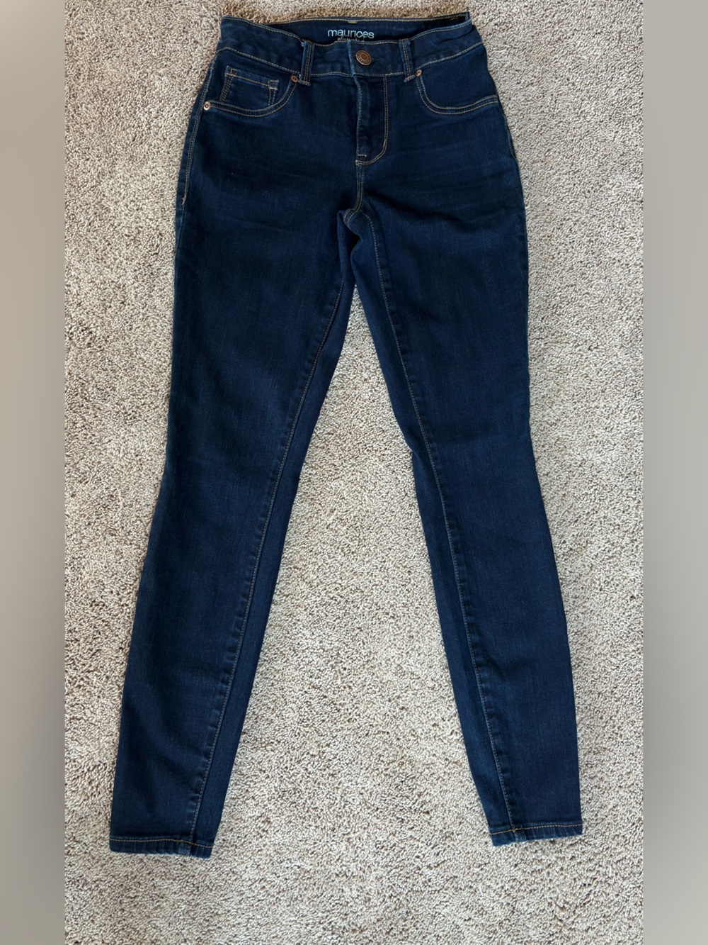 Maurices Dark Blue Skinny Jeans for Women